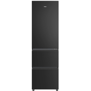 Haier HTR3518ENMTK No Frost Fridge Freezer, 60/40, Black, E Rated