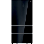 Haier HFR79F19DFGB American Fridge Freezer, Black, D Rated,  Plumbed