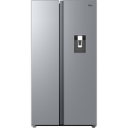 Hoover HONSQ2T918EWXK American Fridge Freezer, Silver, E Rated,  Non-Plumbed