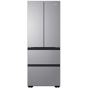 Haier HFKR5718DNMM American Fridge Freezer, Stainless Steel, D Rated,  Non-Plumbed