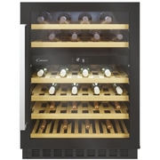 Candy CCVB 60D UK/N Freestanding Wine Cooler, Black, G Rated