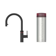 Quooker 3XBLK 3 in 1 PRO3 Flex Round Tap with 3 Litre Tank, Black