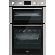 Belling BI903MFC Stainless Steel Built-In Electric Double Oven, A Rated