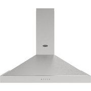 Belling Cookcentre 100PYR 100cm Chimney Cooker Hood, Stainless Steel, C Rated