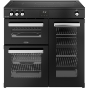 Belling RCA COOKCENTRE 90Ei 90cm Induction Range Cooker, Black, A Rated