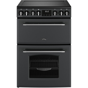 Belling Farmhouse 60E Ceramic Electric Cooker with Double Oven, Grey, A Rated