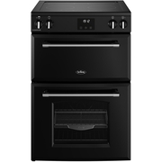 Belling Farmhouse 60Ei TCH Induction Electric Cooker with Double Oven, Black, A Rated
