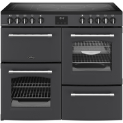 Belling RCA FARMHOUSE 100E A 100cm Ceramic Range Cooker, Grey, A Rated