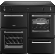Belling RCA FARMHOUSE 100Ei 100cm Induction Range Cooker, Black, A Rated