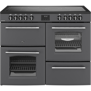 Belling RCA FARMHOUSE 110E A 110cm Ceramic Range Cooker, Grey, A Rated