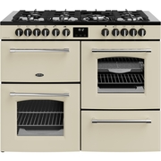 Belling RCA FARMHOUSE 110DF 110cm Dual Fuel Range Cooker, Cream, A Rated