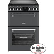 Stoves DX MRA RICH 60DF Dual Fuel Cooker with Double Oven, Grey, A Rated