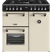 Stoves RCA RICH 90DF CRM 90cm Dual Fuel Range Cooker, Cream, A Rated