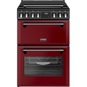 Stoves DX MRA RICH 60Ei RTY GAR Induction Electric Cooker with Double Oven, Red, A Rated