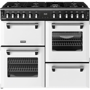 Stoves DX RCA RICH 100DF IWH 100cm Dual Fuel Range Cooker, Ice White, A Rated