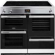 Belling Cookcentre 100Ei Stainless Steel 100cm Induction Range Cooker, A Rated