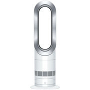 Dyson AM09 Hot+Cool� Jet Focus Fan Heater, White/Nickel