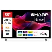 Sharp 4T-C55HM5245KB 55 QLED Smart Television, 4K Ultra HD, Black, F Rated