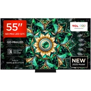 TCL 55Q7C-UK 55 Mini LED Smart Television, 4K Ultra HD, Black, F Rated