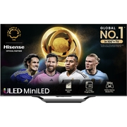 Hisense 55U7NQTUK 55 4K Mini LED Smart TV, 4K Ultra HD, Black, E Rated