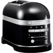 KitchenAid 5KMT2204BOB Artisan Onyx Black Retro Toaster, 2 Slice