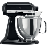 KitchenAid 5KSM175PSBOB Artisan Retro Mixer Tilt-Head 4.8L with Extra Accessories, Onyx Black