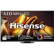 Hisense 65U8NQTUK 65 ULED Mini LED Smart Television, 4K Ultra HD, Grey, E Rated