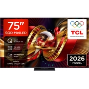 TCL 75C8L-UK 75 SQD-Mini LED Smart Television, 4K Ultra HD, Black, D Rated