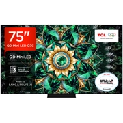 TCL 75Q7C-UK 75 Mini LED Smart Television, 4K Ultra HD, Black, F Rated