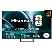 Hisense 75U7QTUK 75 ULED Mini LED Smart Television, 4K Ultra HD, Black, E Rated