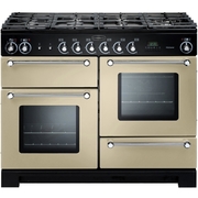 Rangemaster KCH110DFFCR/C 110cm Dual Fuel Range Cooker Kitchener Cream / Chrome, A Rated