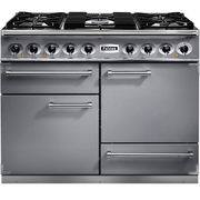Falcon 1092 Deluxe Stainless Steel Chrome 110cm Dual Fuel Range Cooker, A Rated