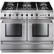 Falcon 1092 Continental Stainless Steel Chrome 110cm Dual Fuel Range Cooker, A Rated