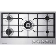 Fisher & Paykel Series 7 CG905DNGX1 90cm 5 Burner Gas Hob, Stainless Steel