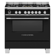 Fisher & Paykel OR90SCG6B1 Series 9 Classic 90cm Dual Fuel Range Cooker, Black, A Rated