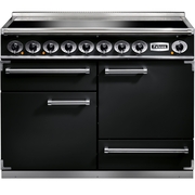 Falcon 1092 Deluxe Black Chrome 110cm Induction Range Cooker, A Rated
