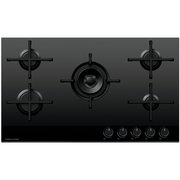 Fisher & Paykel CG905DNGGB4 90cm 5 Burner Gas Hob, Black