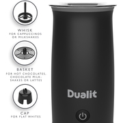 Dualit 84140 Hot Chocolate Maker and Milk Frother, Black