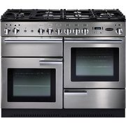 Rangemaster PROP110DFFSS/C 110cm Dual Fuel Range Cooker Professional Plus Stainless Steel / Chrome, A Rated