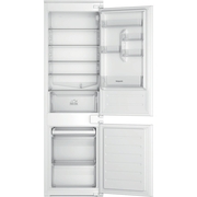 Hotpoint HTC18D011A1 Low Frost Integrated Fridge Freezer, Sliding Hinge, 70/30, White, E Rated