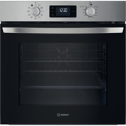 Indesit IO 278P1 X UK Built-In Electric Single Oven with Pyrolytic Cleaning, Stainless Steel, A++ Rated
