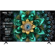 TCL 85Q6C-UK 85 Mini LED Smart Television, 4K Ultra HD, Black, F Rated