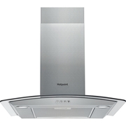 Hotpoint PHGC7.4FLMX 70cm Chimney Cooker Hood, Stainless Steel, D Rated