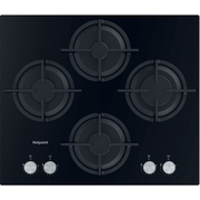 Hotpoint HGS61SBK 60cm 4 Burner Gas Hob, Black