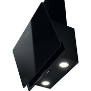 Indesit IHVP 65F LM K 60cm Chimney Cooker Hood, Black, D Rated