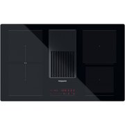 Hotpoint PVH 92 B K/F KIT 83cm Vented Hob, Black, A Rated