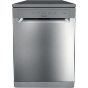 Hotpoint H2FHL626XUK Dishwasher, 14 Place Settings, Stainless Steel, E Rated