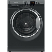 Hotpoint NSWM 846 BS UK Washing Machine, 8kg, 1400 Spin, Black, A Rated