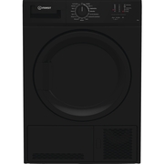 Indesit C YD C82 BBGL UK Condenser Tumble Dryer, 8kg, Black, B Rated