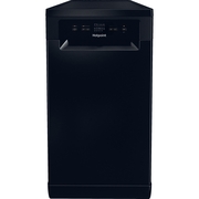 Hotpoint HP2FE10CS90BUK Slimline Dishwasher, 10 Place Settings, Black, E Rated